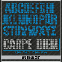 Basic 2.5 Rhinestone Font W3