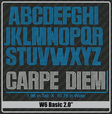 Basic 2.5 Rhinestone Font W3