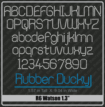 Watson 1.3 Rhinestone Font R6