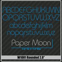 Rounded 2.0 Rhinestone Font W1001