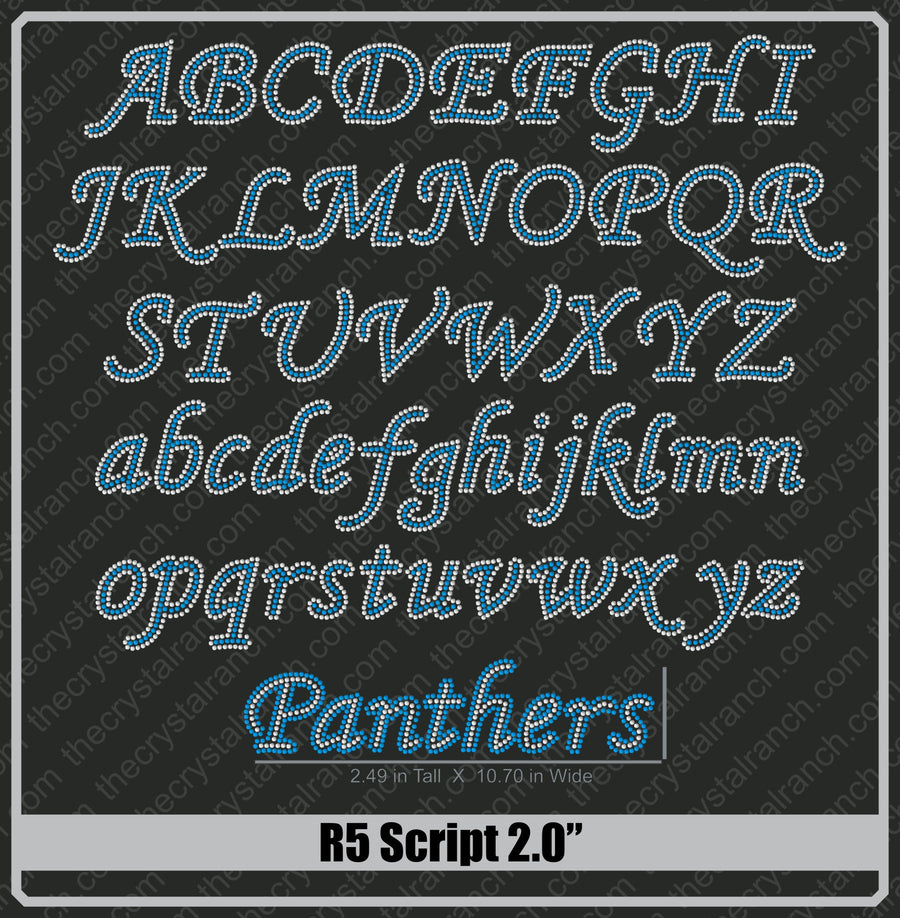 Script 2.0 Rhinestone Font R5