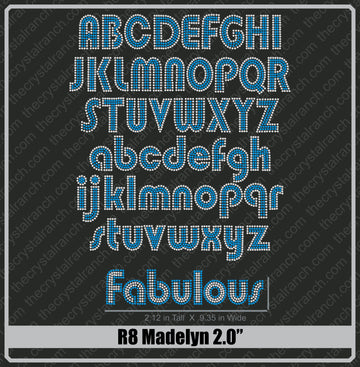 Madelyn 2.0 Rhinestone Font R8