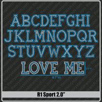 Sport 2.0 Rhinestone Font R1