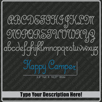 Script 2.0 Rhinestone Font W022