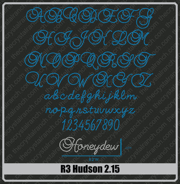 Hudson 2.15 Rhinestone Font R3