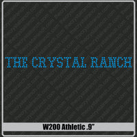 Athletic .9 Rhinestone Font W200