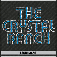 Blaze 2.0 Rhinestone Font R24