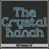 Swoop 2.0 Rhinestone Font R23