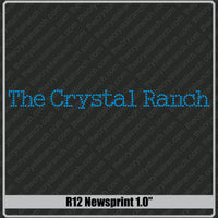 Newsprint 1.0 Rhinestone Font R12