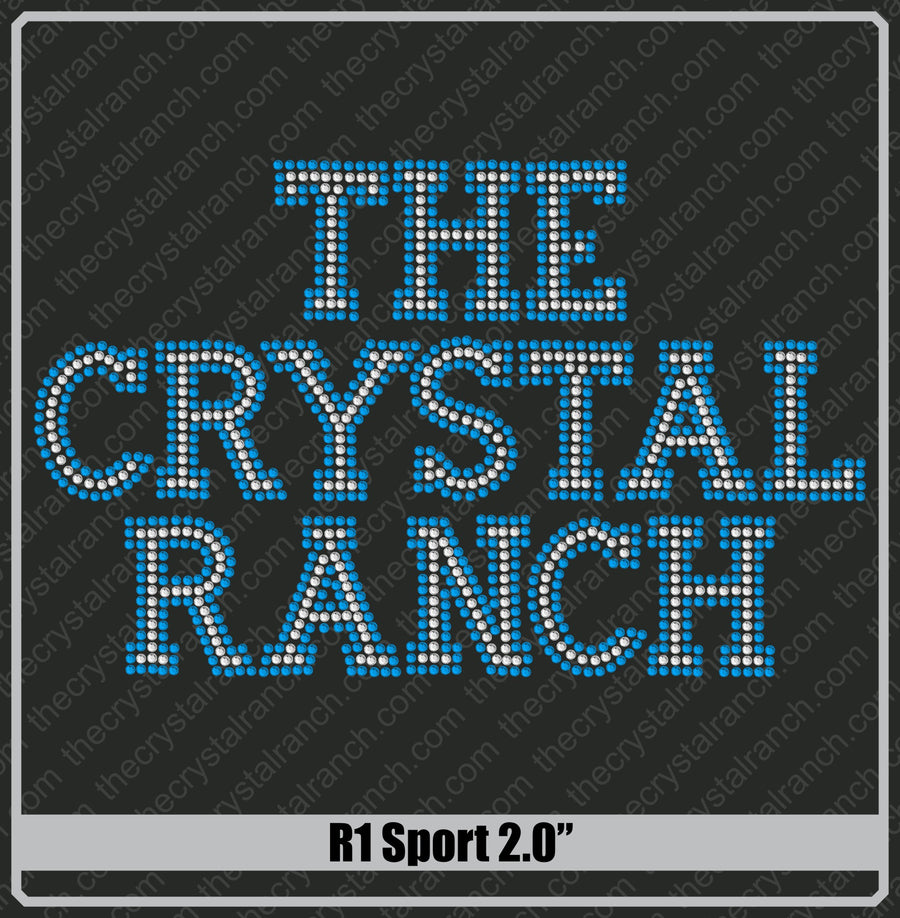 Sport 2.0 Rhinestone Font R1