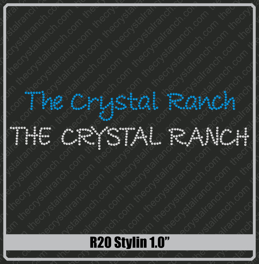 Stylin 1.0 Rhinestone Font R20