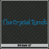 Curlz 1.0 Rhinestone Font R14