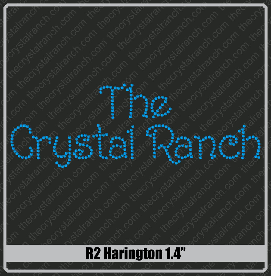 Harington 1.4 Rhinestone Font R2