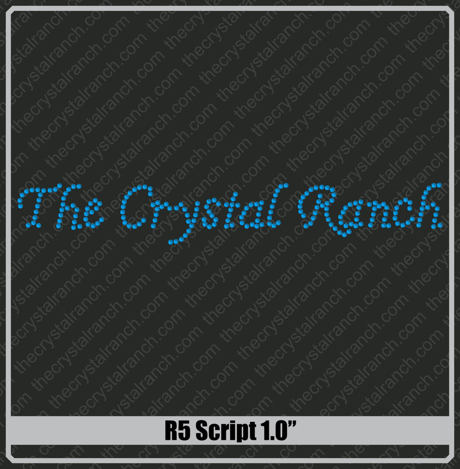 Script 1.0 Rhinestone Font R5