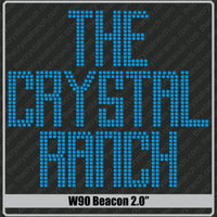 Beacon 2.0 Rhinestone Font W90