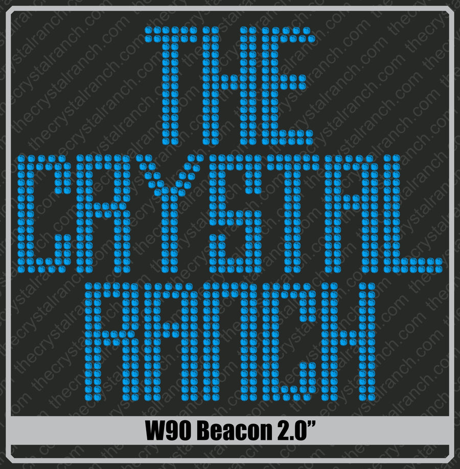 Beacon 2.0 Rhinestone Font W90