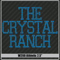 Athletic 2.5 Rhinestone Font W200