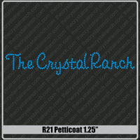 Petticoat 1.25 Rhinestone Font R21