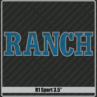 Sport 3.5 Rhinestone Font R1