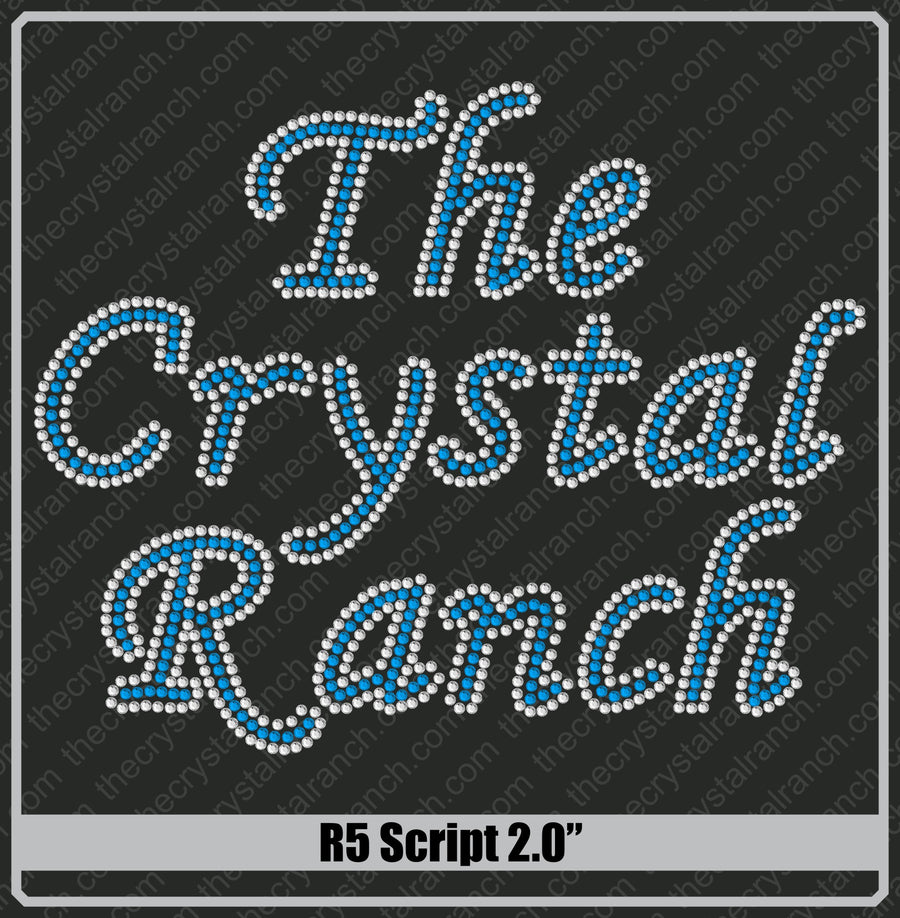 Script 2.0 Rhinestone Font R5