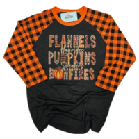 Flannels Hayrides Pumpkins Sweaters Bonfires Tee HTV079