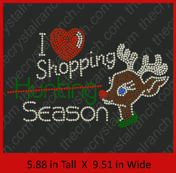 Shopping Season Rhinestone Transfer H151