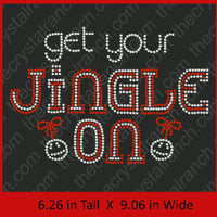 Get Your Jingle On Rhinestone Transfer H161