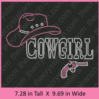 Cowgirl Rhinestone Transfer R057