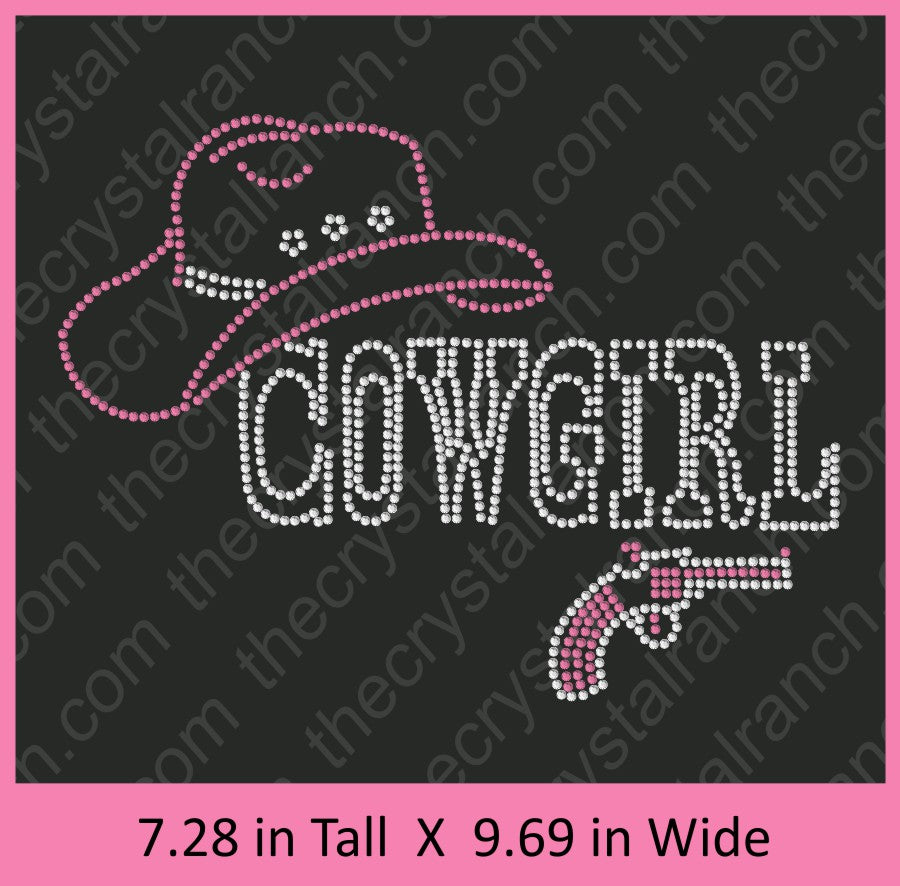 Cowgirl Rhinestone Transfer R057