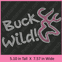 Buck Wild Rhinestone Deer Transfer R081