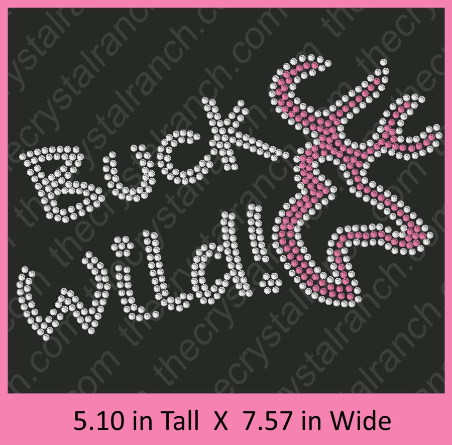 Buck Wild Rhinestone Deer Transfer R081