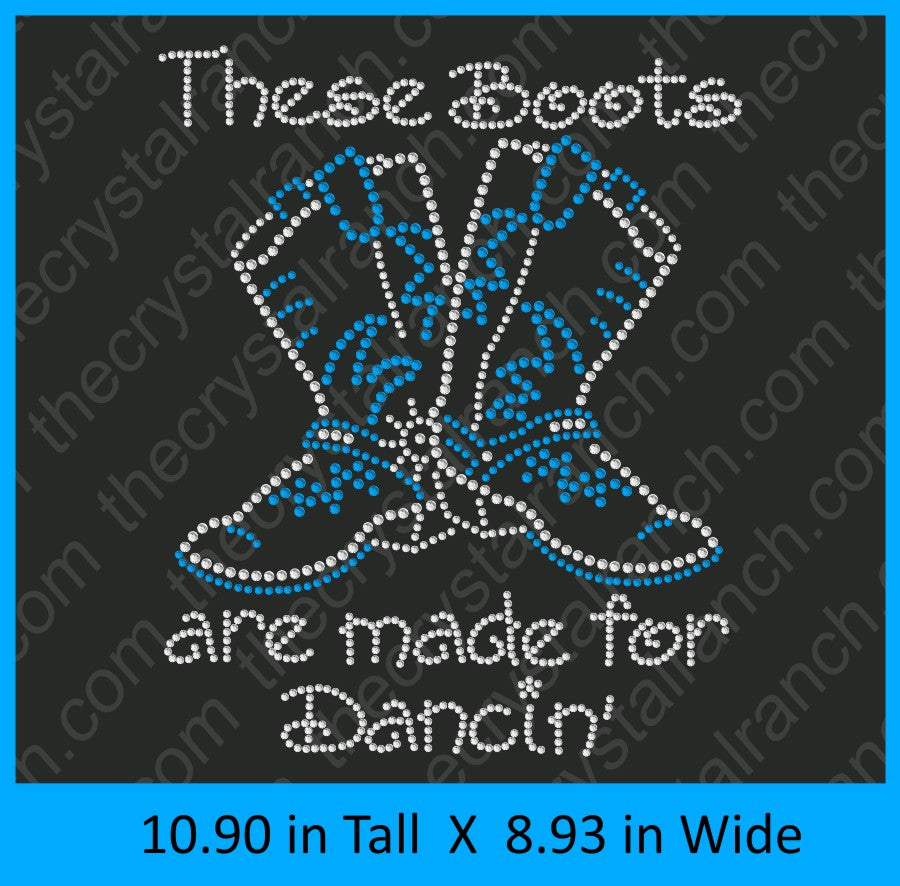 These Boots are Made for Dancin' Rhinestone Transfer R089