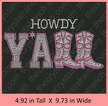 Howdy Y'all Rhinestone Transfer R105