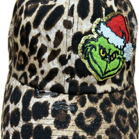 Red GR Patch on a Leopard Cap