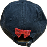 Red Santa Patch on a Black Cap