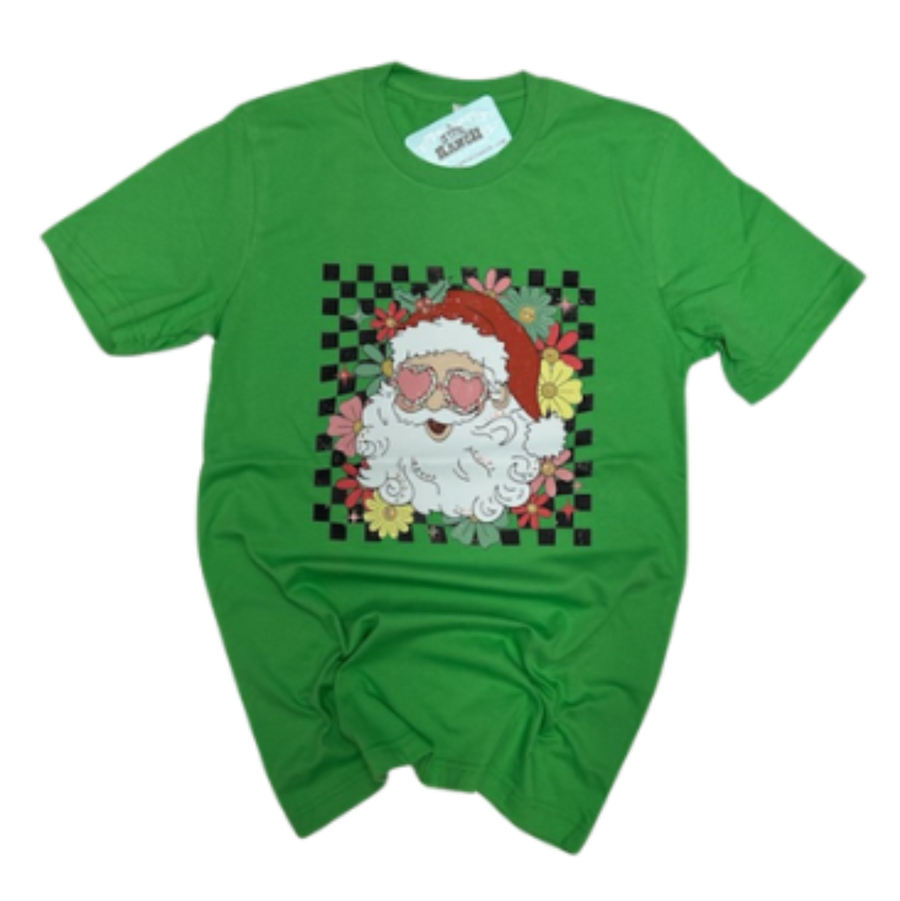 Checkered Santa Tee HV174