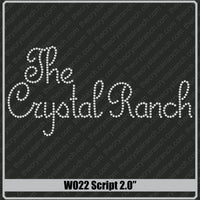 Script 2.0 Rhinestone Font W022