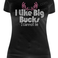 I Like Big Bucks Rhinestone Transfer R080