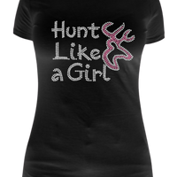 Hunt Like A Girl Rhinestone Transfer R082