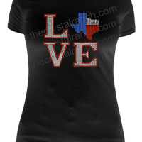 Love Texas Rhinestone Transfer R098